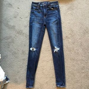 High-rise skinny jeans